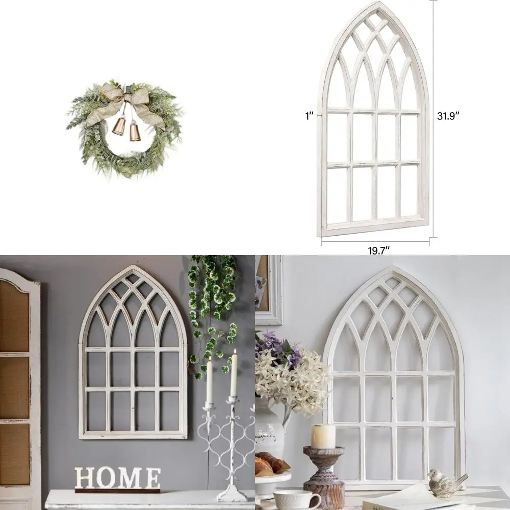 Декоративная настенная панель с арочным окном в деревенском стиле, 20x32 дюйма, состаренный белый цвет, деревянная рама в стиле фермерского дома для гостиной
Декоративная настенная панель с арочным окном в деревенском стиле, 20x32 дюйма, состаренный белый цвет, деревянная рама в стиле фермерского дома для гостиной