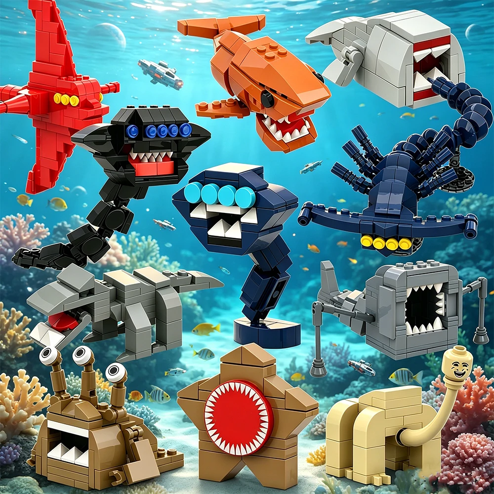 5-in-1 Bloop Sea Monster Building Blocks Set Subnautica Sea Eater Gran Maj Model Bricks Desk Decor DIY Education Birthday Gift
5-in-1 Bloop Sea Monster Building Blocks Set Subnautica Sea Eater Gran Maj Model Bricks Desk Decor DIY Education Birthday Gift