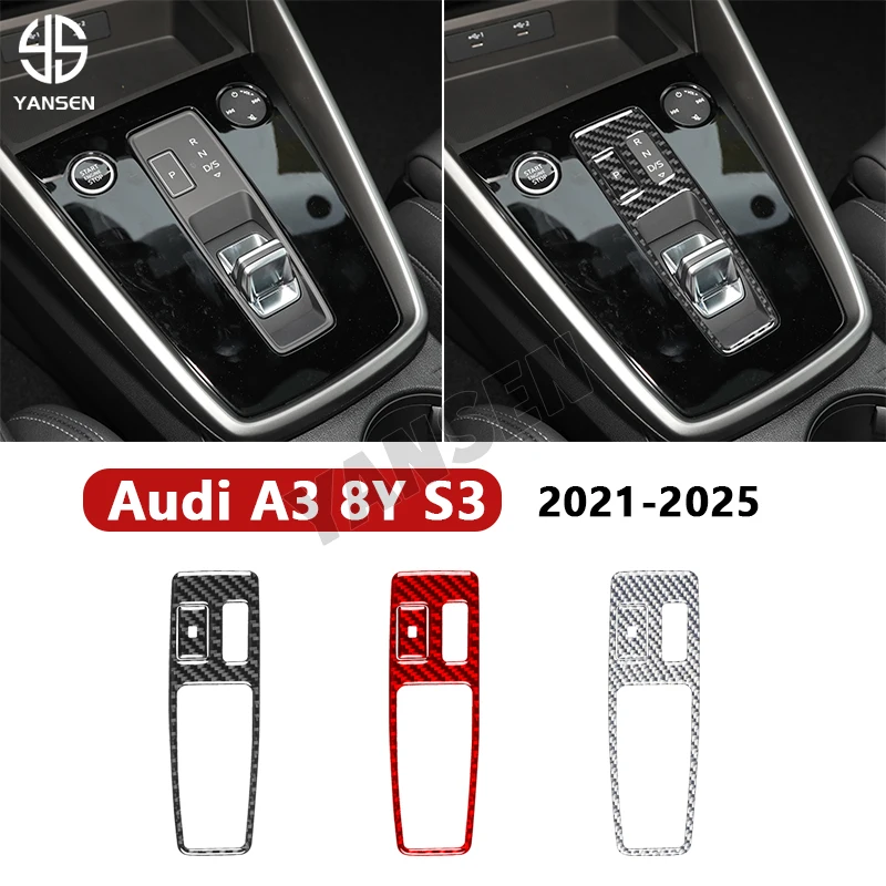 Car Center Console Gear Shift Switch Button Frame Carbon Fiber Sticker For Audi A3 8Y S3 2021-2025 Car Accessories
Car Center Console Gear Shift Switch Button Frame Carbon Fiber Sticker For Audi A3 8Y S3 2021-2025 Car Accessories