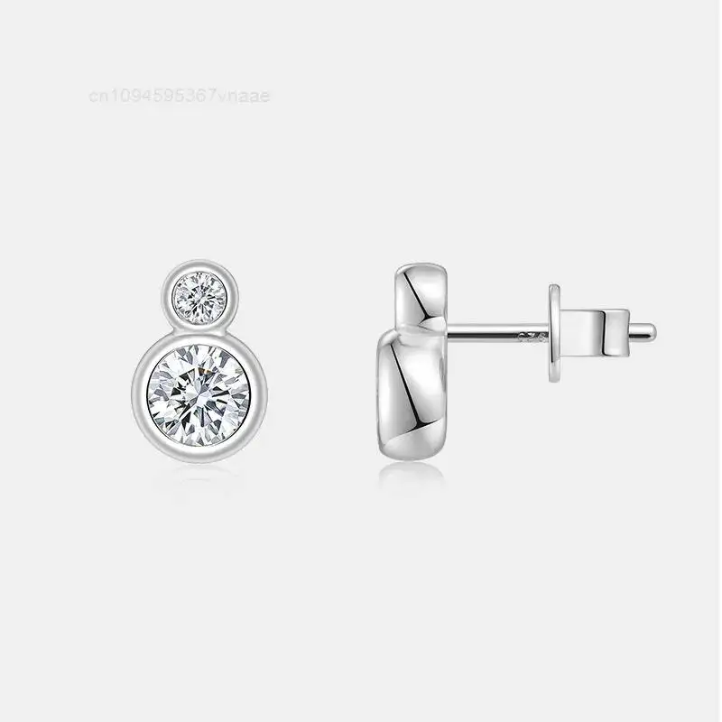 Women 2 Round Brilliant Stones Moissanite Bezel Setting Earring Hypoallergenic Stud Earrings S925 Silver Daily Wear Earrings
Women 2 Round Brilliant Stones Moissanite Bezel Setting Earring Hypoallergenic Stud Earrings S925 Silver Daily Wear Earrings