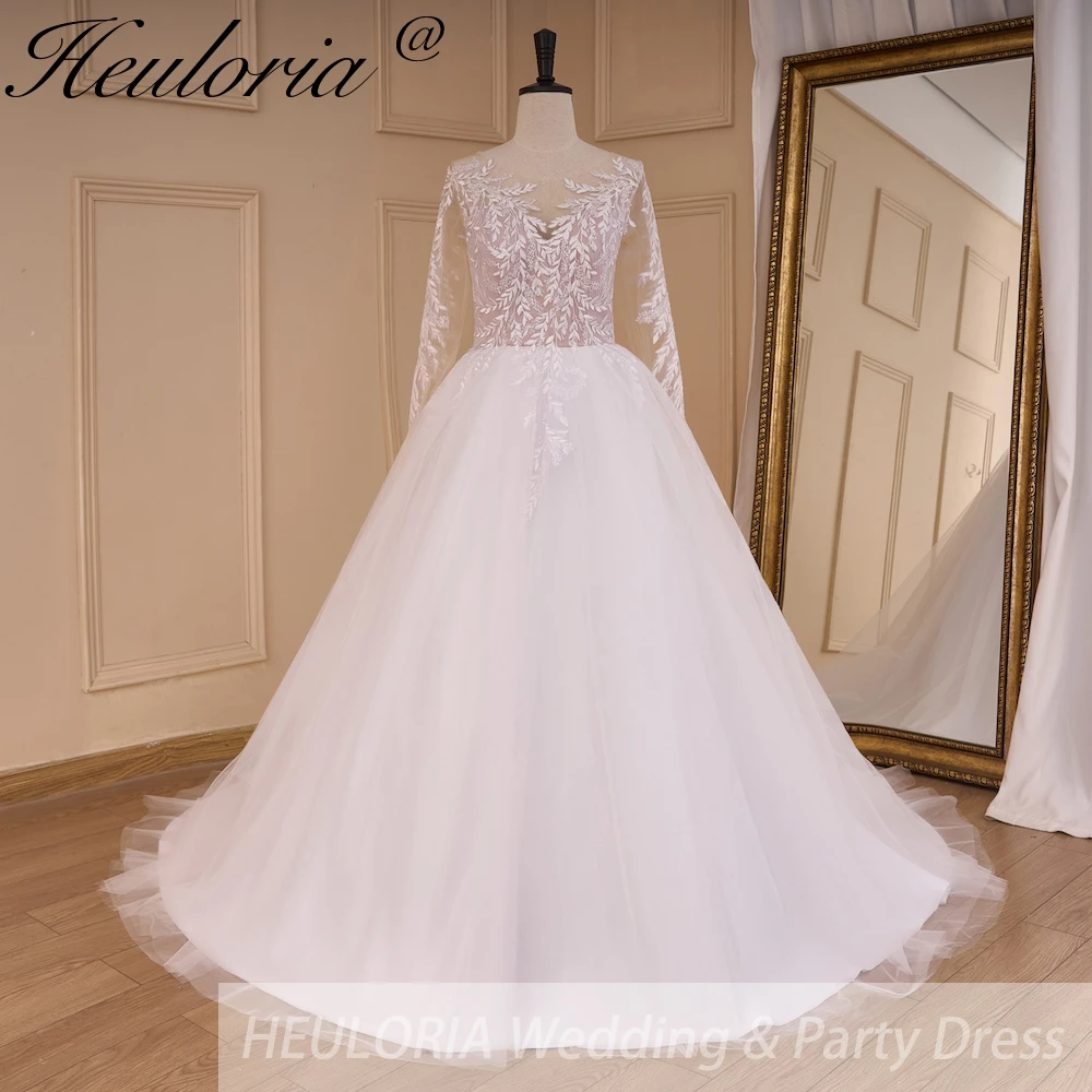 HEULORIA Boho Wedding Dress long sleeve bride dress plus size robe de mariee Lace applique A line Wedding Bridal Gown
HEULORIA Boho Wedding Dress long sleeve bride dress plus size robe de mariee Lace applique A line Wedding Bridal Gown