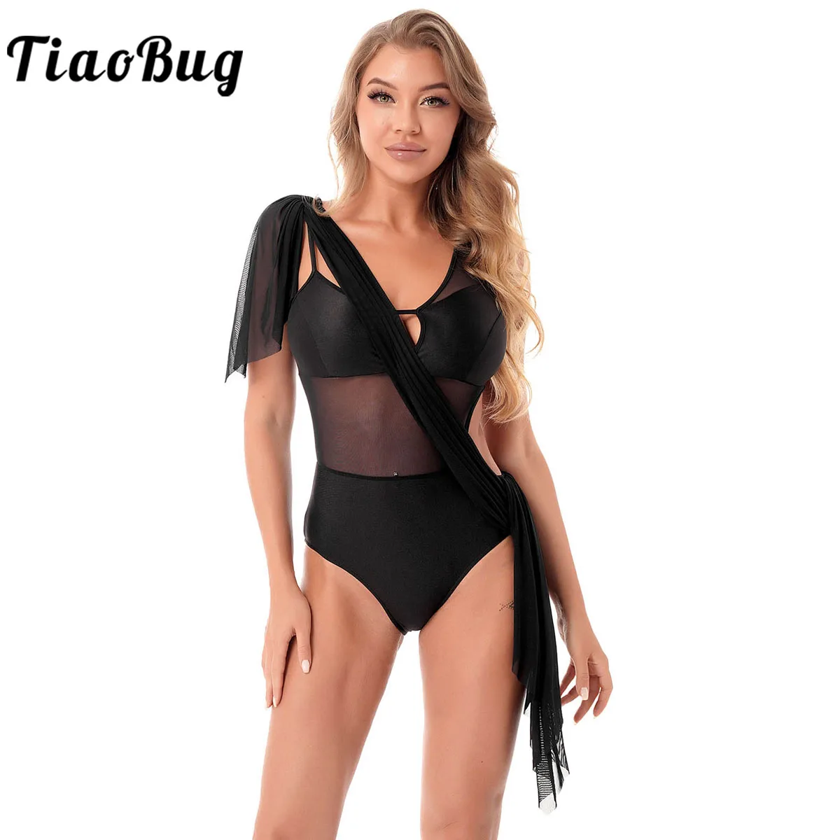 Women Mesh Cutout Ballet Gymnastics Leotard Bodysuit Costume Sleeveless Backless One-Piece Jumpsuit Performance Dancewear
Women Mesh Cutout Ballet Gymnastics Leotard Bodysuit Costume Sleeveless Backless One-Piece Jumpsuit Performance Dancewear