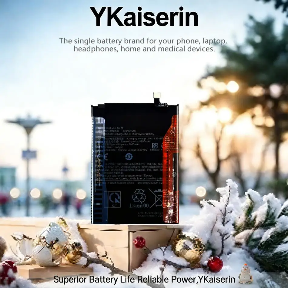 Высококачественная аккумуляторная батарея BN62 6000 мАч для Xiaomi Redmi 9T с отличной работой при низких температурах
Высококачественная аккумуляторная батарея BN62 6000 мАч для Xiaomi Redmi 9T с отличной работой при низких температурах