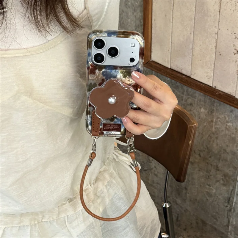 Fashion Oil Painting Flower Phone Case For iPhone 17 Pro 15 14 16 Pro Max Cover with Stand Chain Protective Cases Cute Funda
Fashion Oil Painting Flower Phone Case For iPhone 17 Pro 15 14 16 Pro Max Cover with Stand Chain Protective Cases Cute Funda
