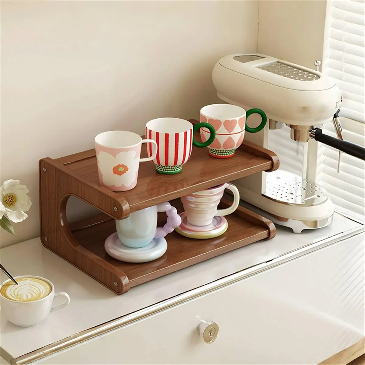 (LBER) Coffee Bar Station Organizer,Matcha Stand Tea Accessories Storage Shelf, Coffee Syrup Organizer,Cup Display Display Rack
(LBER) Coffee Bar Station Organizer,Matcha Stand Tea Accessories Storage Shelf, Coffee Syrup Organizer,Cup Display Display Rack