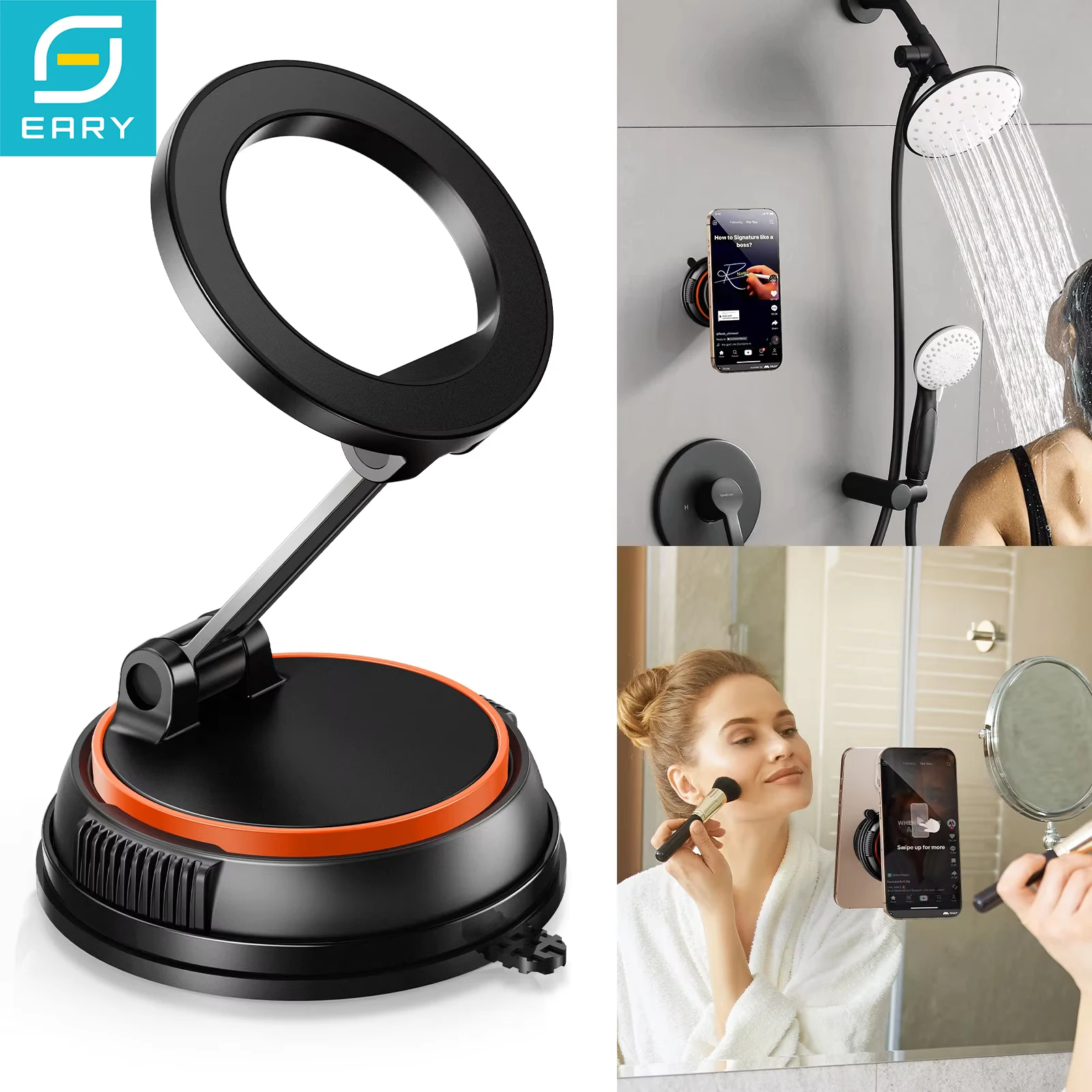 Eary Magnetic Phone Holder Wall Mount Stand Universal for iPhone 17 Pro Max 16 15 14 13 Samsung Smartphones for Kitchen Bathroom
Eary Magnetic Phone Holder Wall Mount Stand Universal for iPhone 17 Pro Max 16 15 14 13 Samsung Smartphones for Kitchen Bathroom