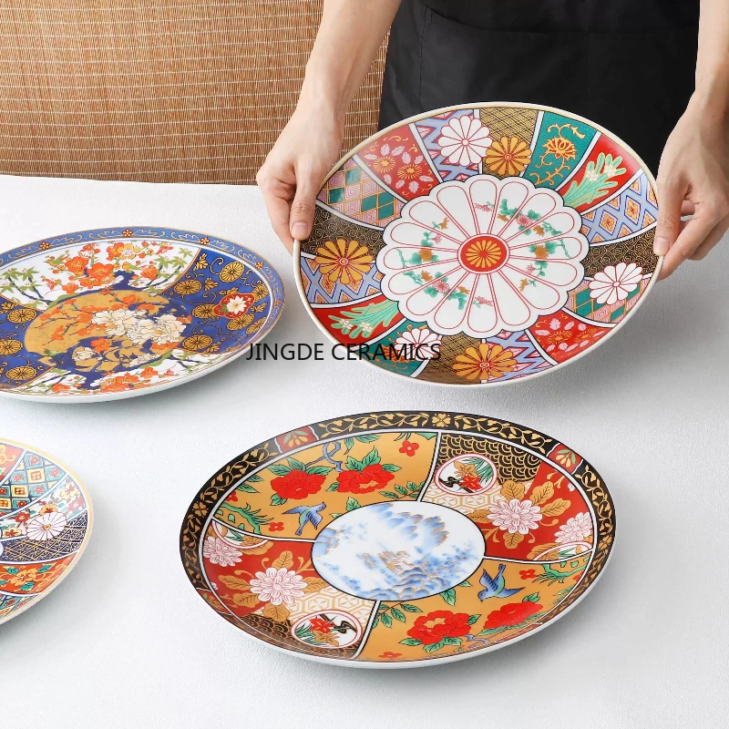 Japanese Ceramic Plates Round Plate Restaurant/Kitchen Utensils Household Stir Fry Dish Main Course Pasta Dish Dinner Plates
Japanese Ceramic Plates Round Plate Restaurant/Kitchen Utensils Household Stir Fry Dish Main Course Pasta Dish Dinner Plates