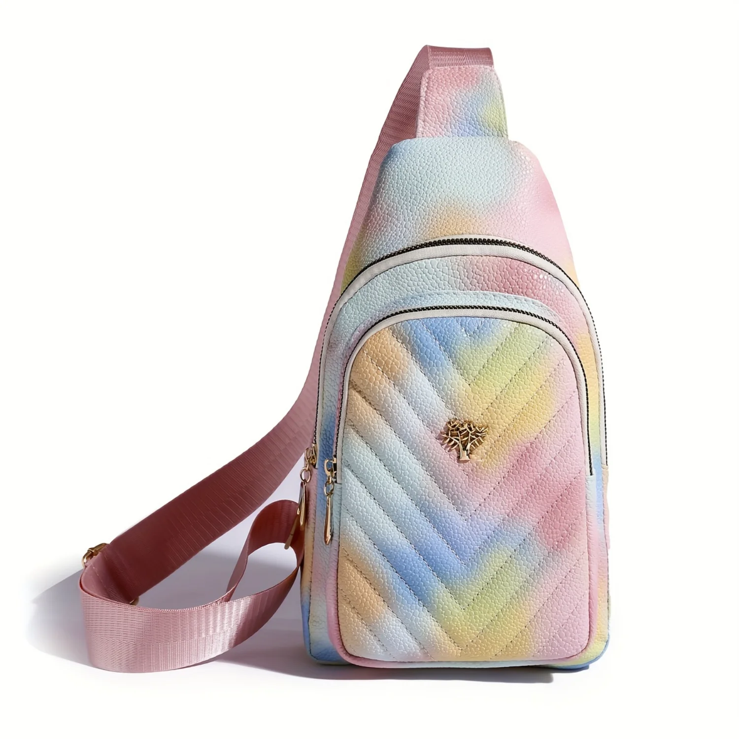 Quilted Sling Backpack, Casual Sports Travel Crossbody Chest Bag, Adjustable Shoulder Strap, Multi-pocket Fanny Pack
Quilted Sling Backpack, Casual Sports Travel Crossbody Chest Bag, Adjustable Shoulder Strap, Multi-pocket Fanny Pack