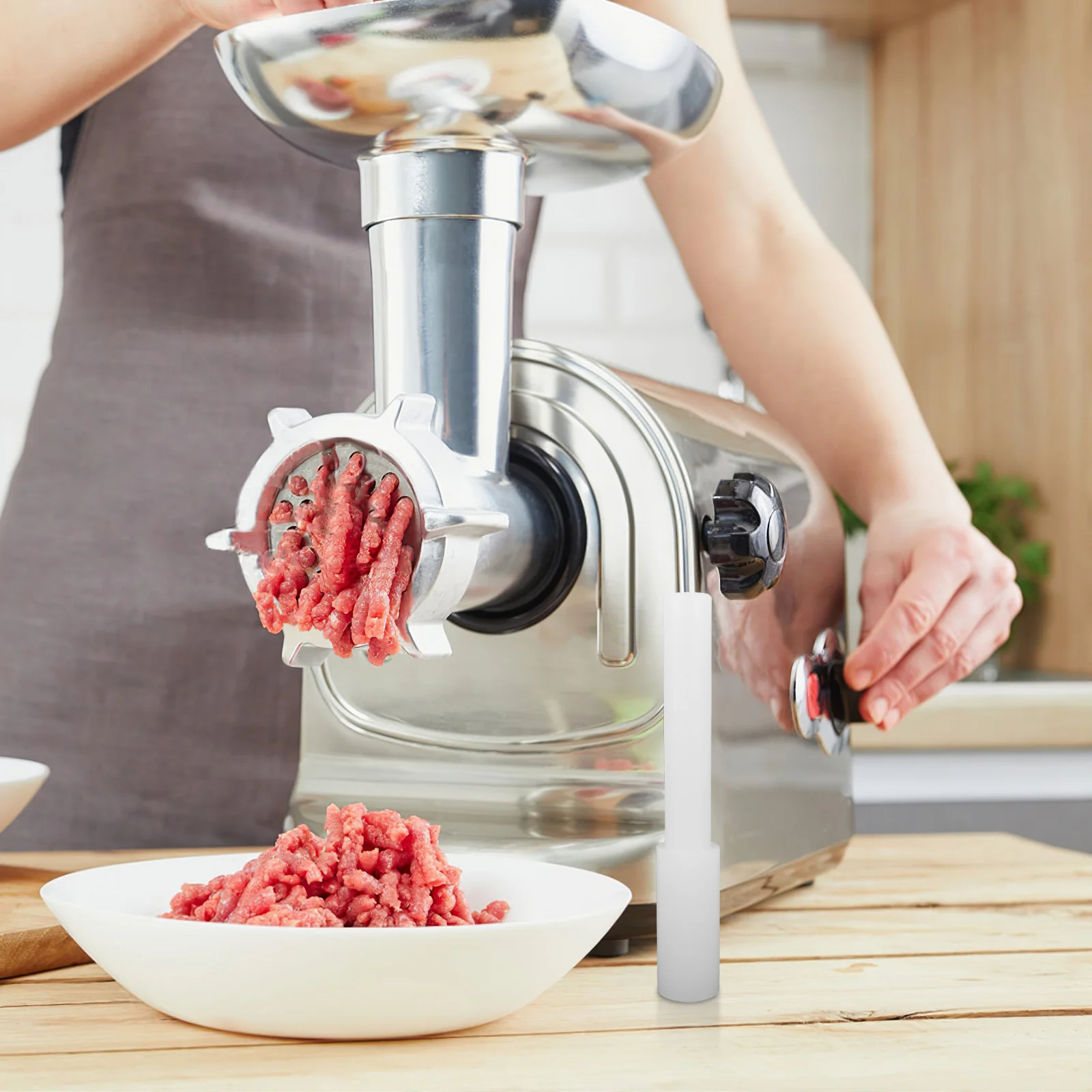 Пластиковый стержень для подачи мяса, насадка-толкатель, кухонный тампер для мясорубок, запасные части для инструментов, универсальный размер
Пластиковый стержень для подачи мяса, насадка-толкатель, кухонный тампер для мясорубок, запасные части для инструментов, универсальный размер