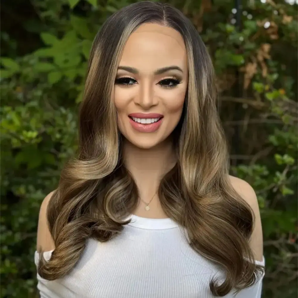 Коричневый парик фронта шнурка 18 дюймов волнистый 13x4 HD парик шнурка для женщин темный брюнетка термостойкие синтетические парики для повседневного ношения и прогулок 
Коричневый парик фронта шнурка 18 дюймов волнистый 13x4 HD парик шнурка для женщин темный брюнетка термостойкие синтетические парики для повседневного ношения и прогулок