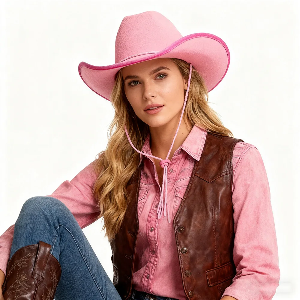 Cowboy Hat Felt Princess Hat Performance Bound Western Cowgirl Hat Bachelorette Birthday Party Costume Accessory
Cowboy Hat Felt Princess Hat Performance Bound Western Cowgirl Hat Bachelorette Birthday Party Costume Accessory