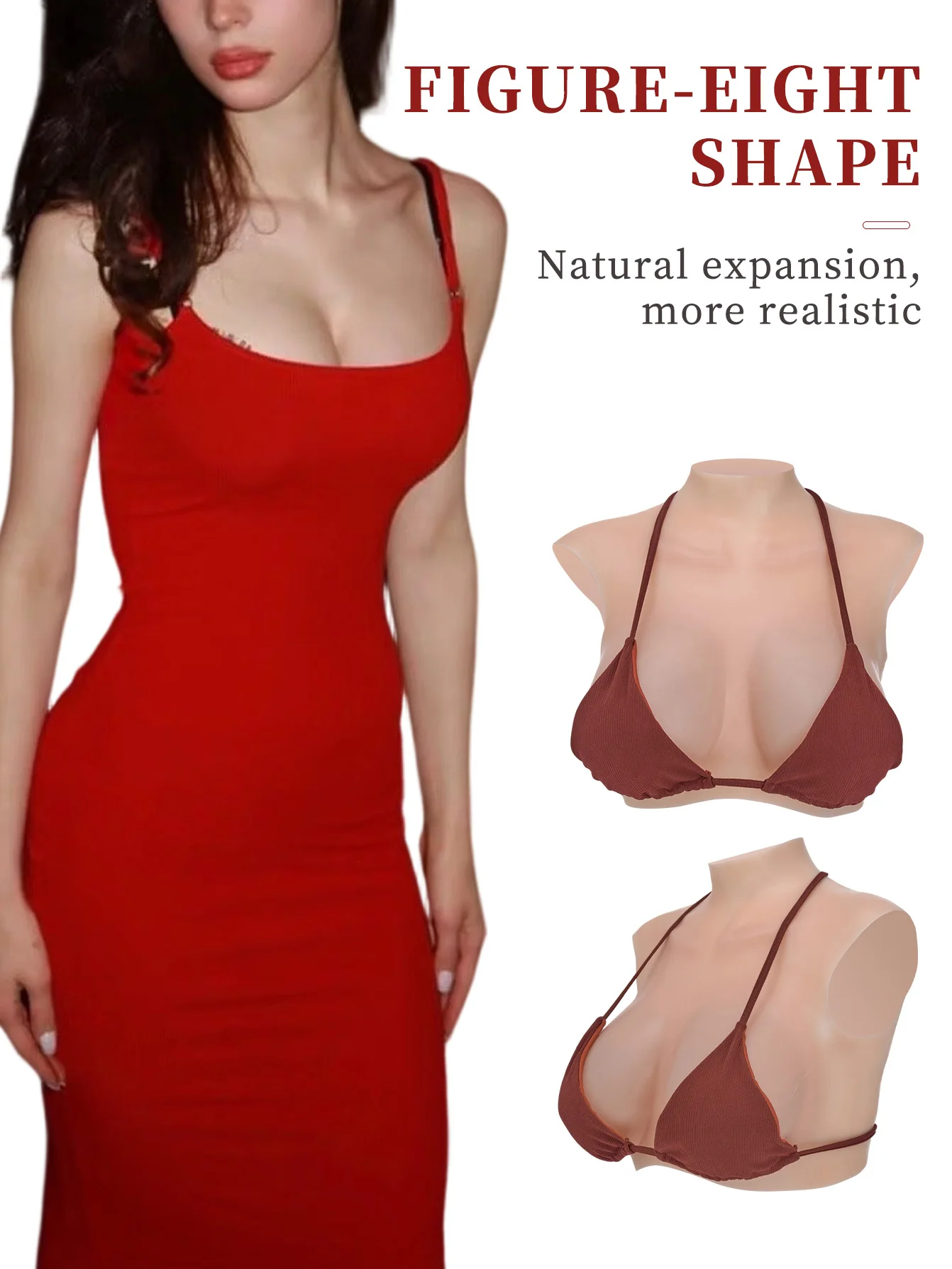 New figure-eight shaped silicone breast pads, lightweight and soft, natural and comfortable, suitable for drag and parties
New figure-eight shaped silicone breast pads, lightweight and soft, natural and comfortable, suitable for drag and parties