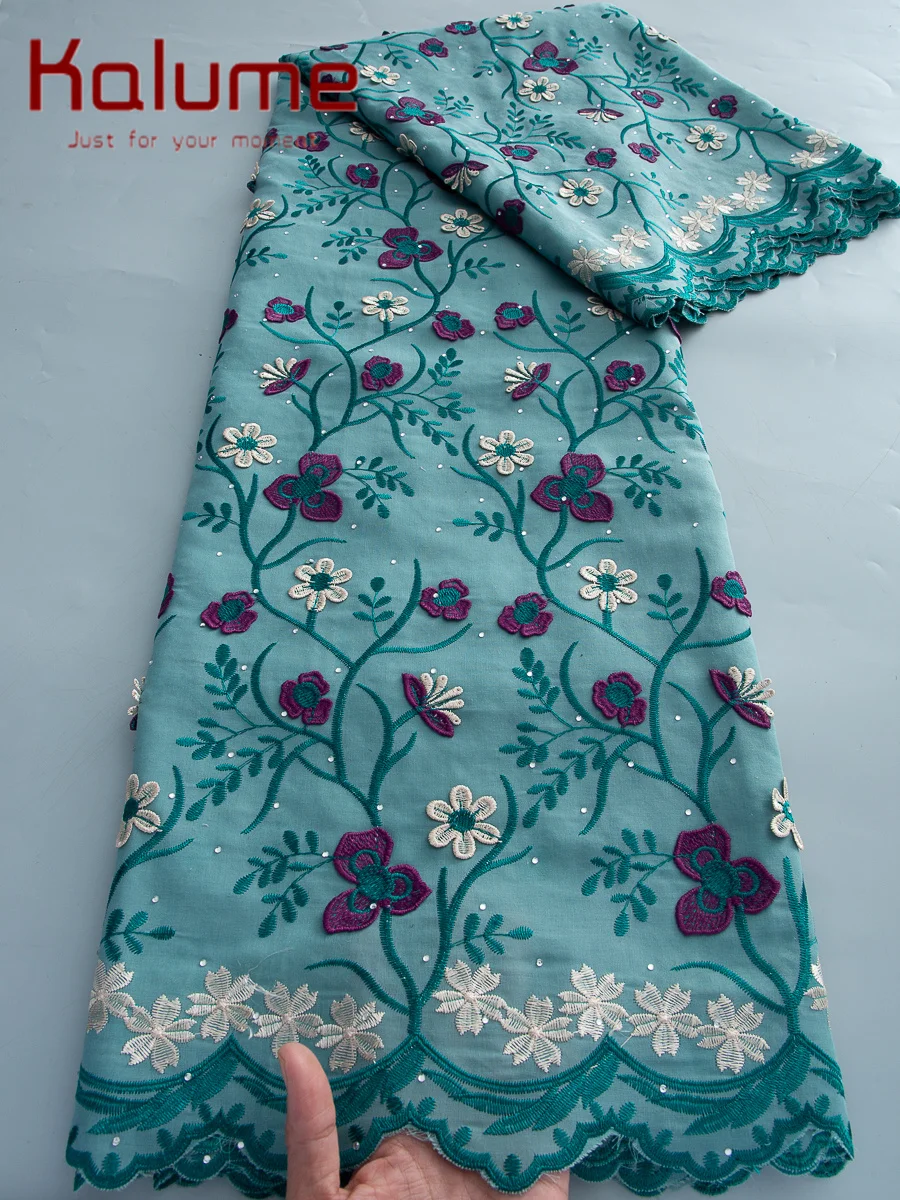 Kalume 5Yards Swiss Voile Lace Fabric High Quality 3D Nigerian African Cotton Fabric With Stones for Women Evening Party Sewing
Kalume 5Yards Swiss Voile Lace Fabric High Quality 3D Nigerian African Cotton Fabric With Stones for Women Evening Party Sewing