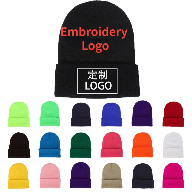 Embroidery Logo Personalized Design Fall Winter Solid Color Knit Hat Skull Hat Knit Hat for Men and Women
Embroidery Logo Personalized Design Fall Winter Solid Color Knit Hat Skull Hat Knit Hat for Men and Women