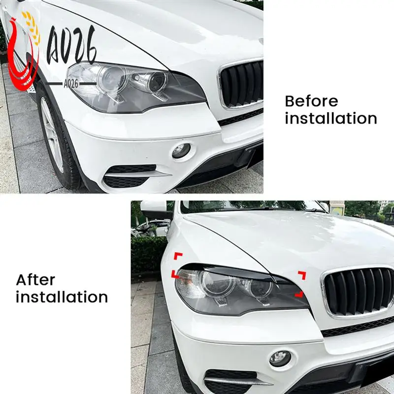 A026-Car Front Headlight Cover Head Light Lamp Eyelid Eyebrow Trim ABS For BMW X5 E70 2008-2013
A026-Car Front Headlight Cover Head Light Lamp Eyelid Eyebrow Trim ABS For BMW X5 E70 2008-2013