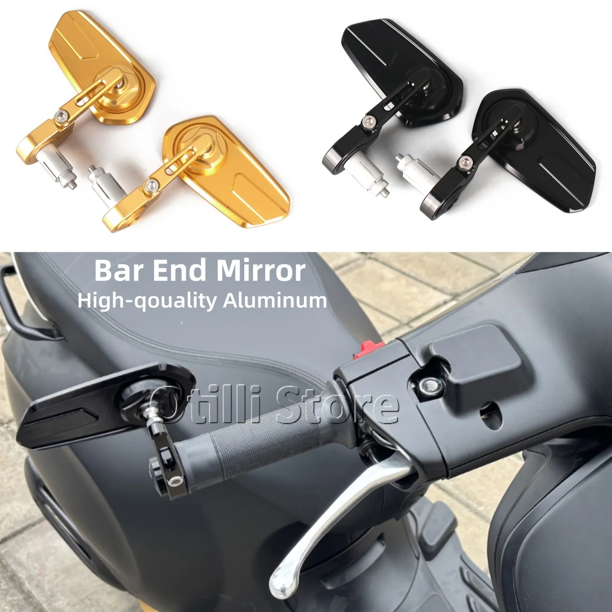 For Vespa GTS 300 GTV300 Sprint Primavera 150 Motorcycle Bar End Side Mirrors Anti-glare Blue Glass Handlebar Rearview Mirror
For Vespa GTS 300 GTV300 Sprint Primavera 150 Motorcycle Bar End Side Mirrors Anti-glare Blue Glass Handlebar Rearview Mirror