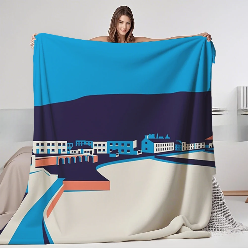 Flannel Blankets Sidmouth Seascape With Ultra-Soft Touch Hospitality Bedding Art Deco Blanket For Seniors Students Camping
Flannel Blankets Sidmouth Seascape With Ultra-Soft Touch Hospitality Bedding Art Deco Blanket For Seniors Students Camping