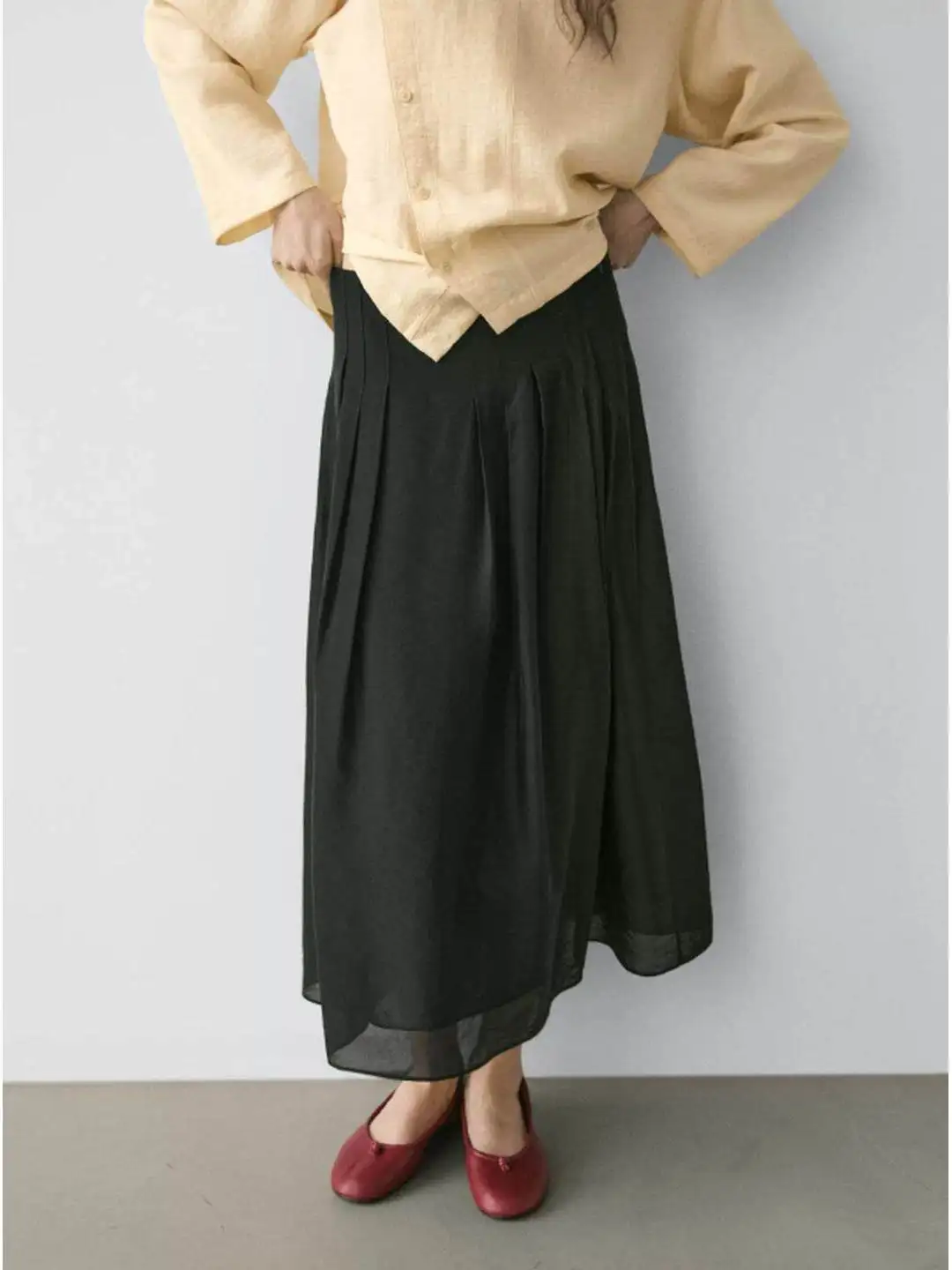 Laid-back Style Draped Long Skirt Half-length Polyester Fiber Mid-waist Irregular Shape Spring Collection Citywalk Suitable
Laid-back Style Draped Long Skirt Half-length Polyester Fiber Mid-waist Irregular Shape Spring Collection Citywalk Suitable