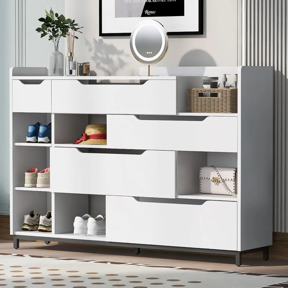 Cabinet with Drawers and Shelves, Freestanding Versatile Shoe Rack Storage, Cabinet
Cabinet with Drawers and Shelves, Freestanding Versatile Shoe Rack Storage, Cabinet