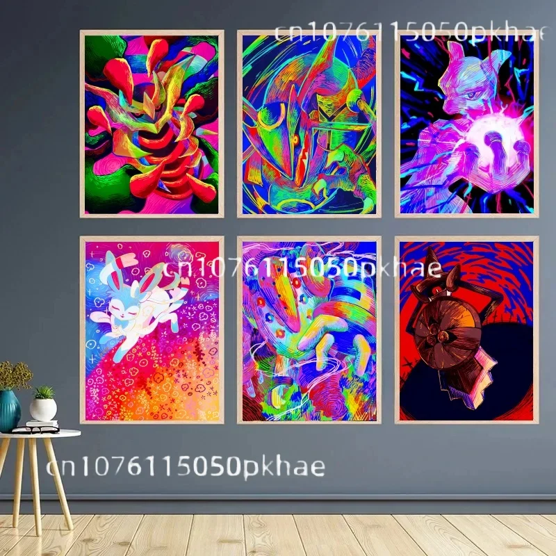 Anime Figures Pokemon Pikachu Mewtwo Eevee Canvas Painting Anime Wall Art Prints Living Room Decor Posters Children Gift
Anime Figures Pokemon Pikachu Mewtwo Eevee Canvas Painting Anime Wall Art Prints Living Room Decor Posters Children Gift