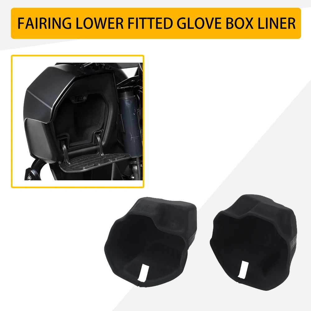 Fitted Motorcycle Lower Fairing Glove Box Liner Kit For Harley Touring CVO Street Road Glide Limited FLTRX FLTRXL FLHX 2023-2025
Fitted Motorcycle Lower Fairing Glove Box Liner Kit For Harley Touring CVO Street Road Glide Limited FLTRX FLTRXL FLHX 2023-2025