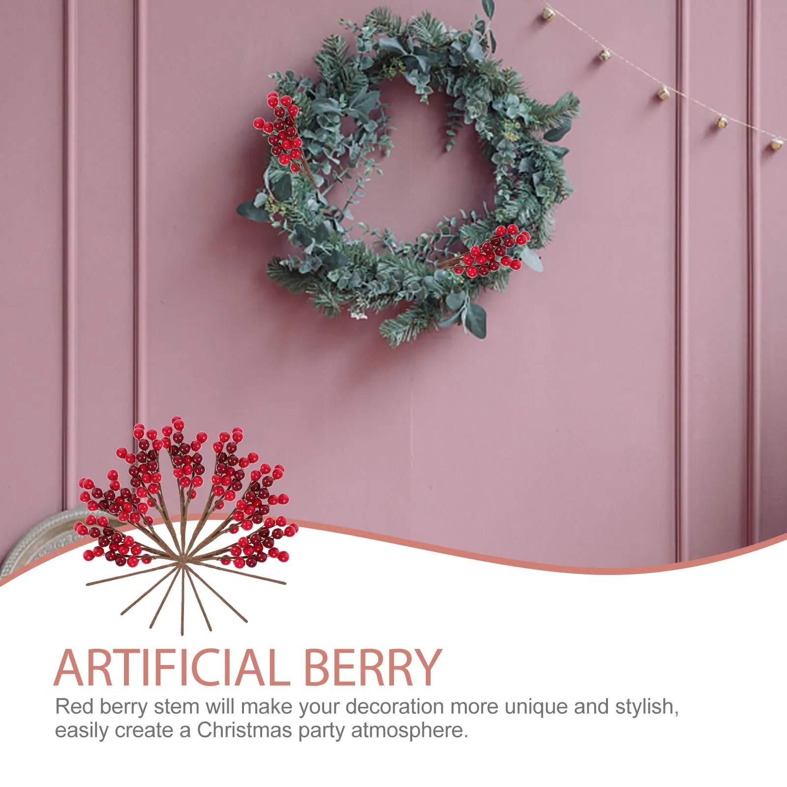 10Pcs Xmas Artificial Red Berry Stems Christmas Decoration Realistic Red Berry Picks Flower Arrangement Christmas Decoration
10Pcs Xmas Artificial Red Berry Stems Christmas Decoration Realistic Red Berry Picks Flower Arrangement Christmas Decoration