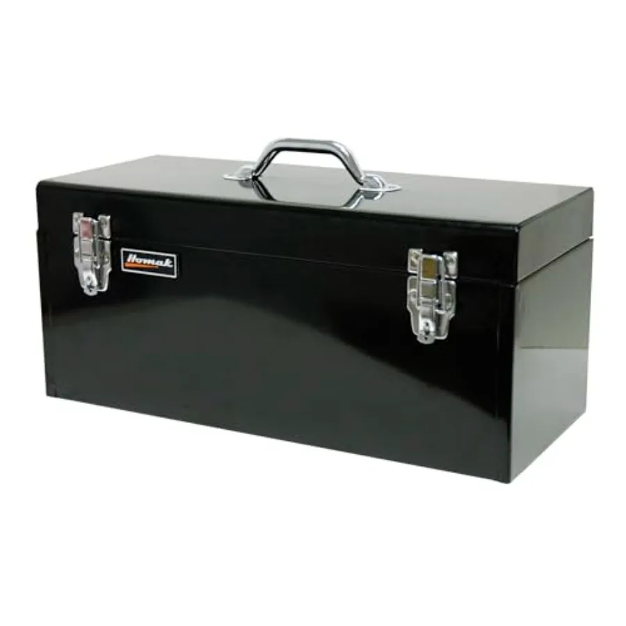Steel Flat Top Toolbox with Removable Tray Black 20 Inches
Steel Flat Top Toolbox with Removable Tray Black 20 Inches