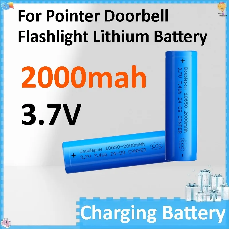 2-10pcs 18650 2000mah Rechargeable Battery 3.7V Lithium-ion Battery for Pointer Doorbell Flashlight Lithium Battery
2-10pcs 18650 2000mah Rechargeable Battery 3.7V Lithium-ion Battery for Pointer Doorbell Flashlight Lithium Battery