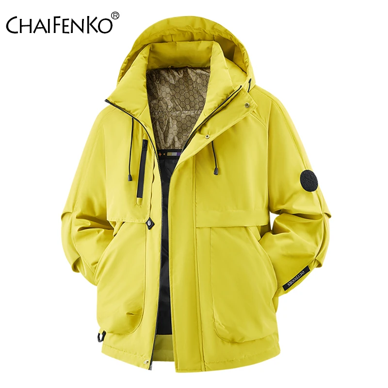 Новая модная ветрозащитная однотонная мужская куртка с капюшоном, зимняя теплая утепленная парка на открытом воздухе, свободное комфортное простое повседневное пальто
Новая модная ветрозащитная однотонная мужская куртка с капюшоном, зимняя теплая утепленная парка на открытом воздухе, свободное комфортное простое повседневное пальто