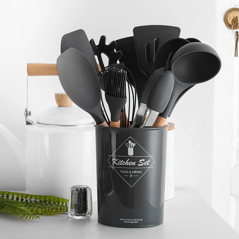 ZK30 Kitchen Utensils Cooking utensils Wood Handle Silica Gel Kitchenware 11 Piece Set 9 Piece Set Kitchen Tool Scoop Set
ZK30 Kitchen Utensils Cooking utensils Wood Handle Silica Gel Kitchenware 11 Piece Set 9 Piece Set Kitchen Tool Scoop Set