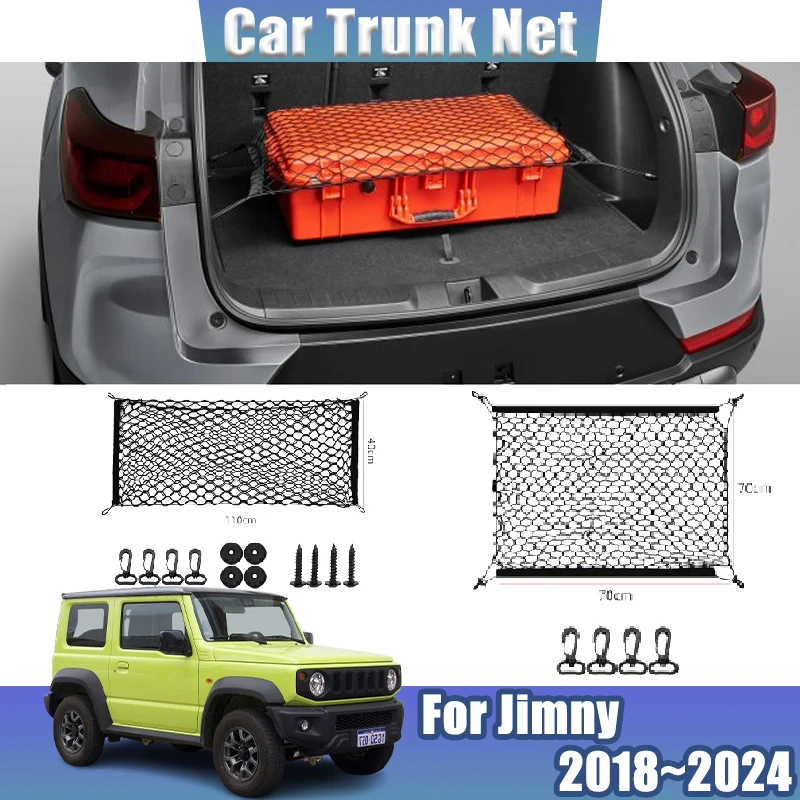 For Suzuki Jimny Parts MK4 2018~2024 2023 2022 Automobile Storage Bag Package Trunk Nets Black Mesh Nylon Trunk Car Accessories
For Suzuki Jimny Parts MK4 2018~2024 2023 2022 Automobile Storage Bag Package Trunk Nets Black Mesh Nylon Trunk Car Accessories