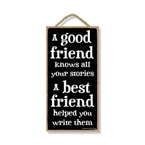 Honey Dew Gifts Friend Sign, Stories a Best Friend Helped Hanging Wall Art, Decorative Wood Sign Home Decor
Honey Dew Gifts Friend Sign, Stories a Best Friend Helped Hanging Wall Art, Decorative Wood Sign Home Decor