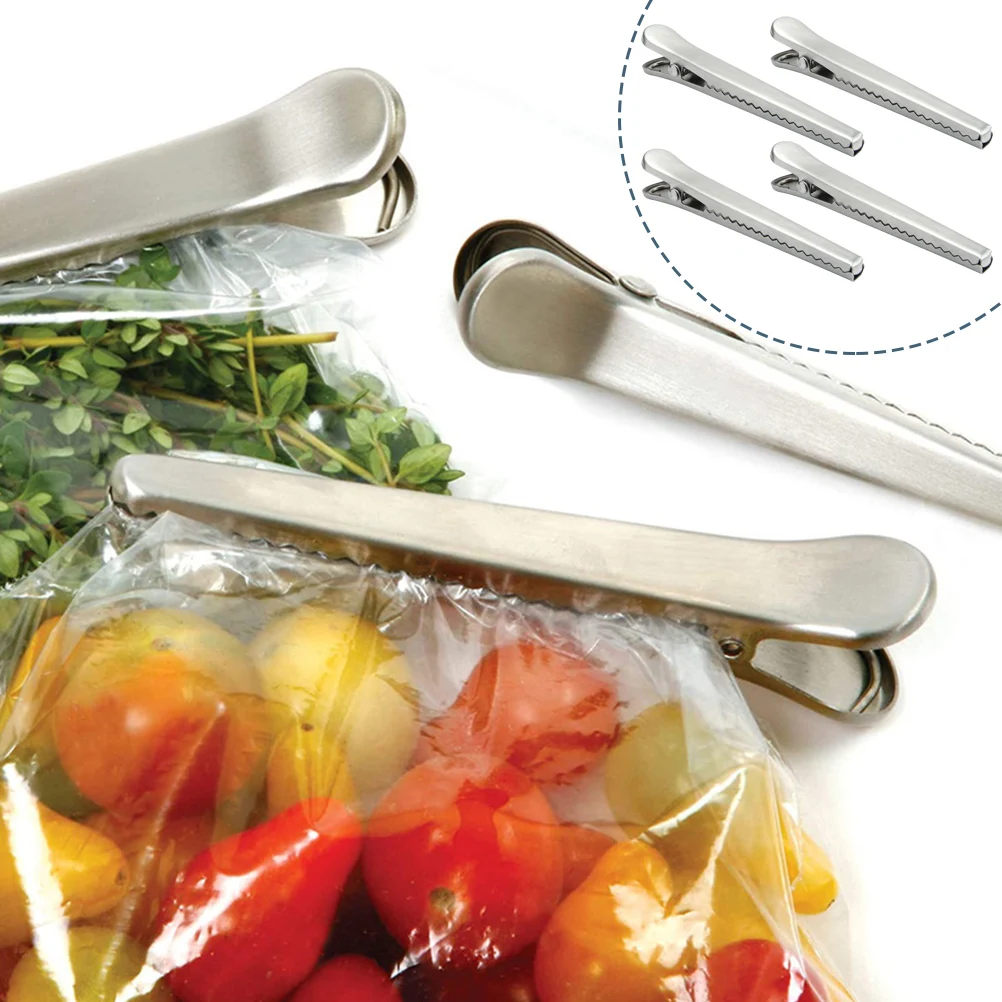 4pcs Food Bag Chip Bag Snacks Bag Storage Food Snack Seal Chip Bag Snacks Bag Sealer Clamp Stainless Steel Chip Bag Seal Clamp
4pcs Food Bag Chip Bag Snacks Bag Storage Food Snack Seal Chip Bag Snacks Bag Sealer Clamp Stainless Steel Chip Bag Seal Clamp