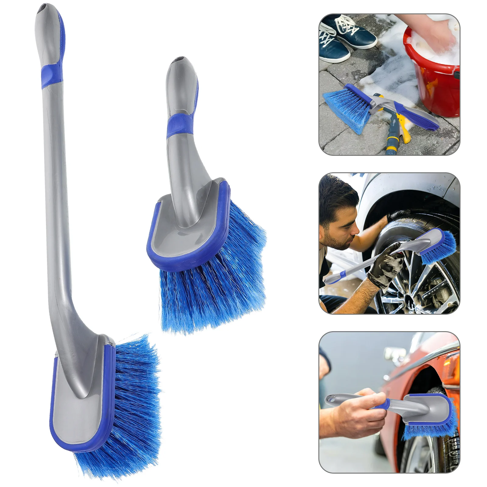 Car Wheel Cleaning Brush 2pcs Soft Bristle Ergonomic Handle Tire Rim Cleaner Brushes For Detailing Cars Wheels
Car Wheel Cleaning Brush 2pcs Soft Bristle Ergonomic Handle Tire Rim Cleaner Brushes For Detailing Cars Wheels