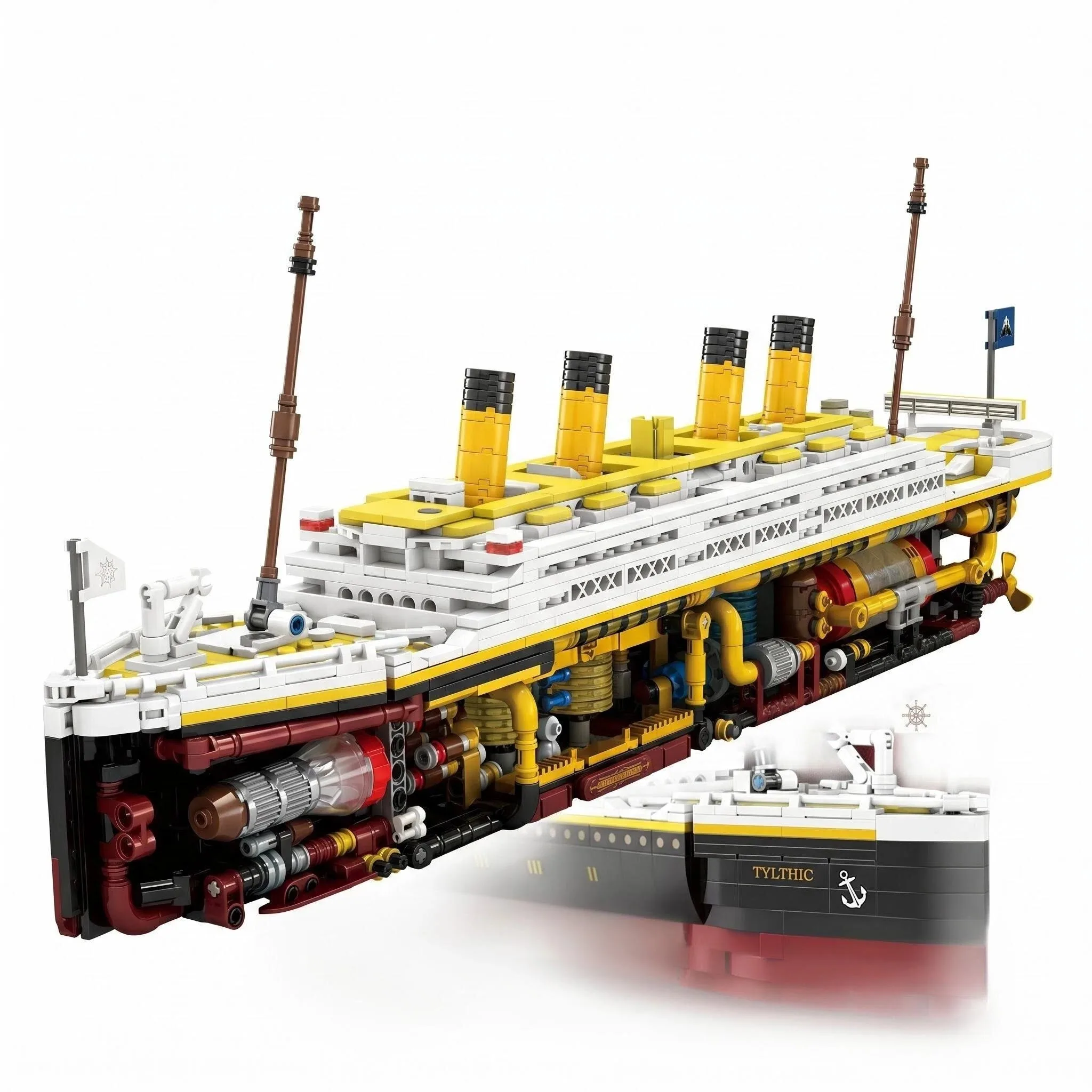 23.6 Inch New Semi Transparent Ship Building Blocks Giant Cruise Ship Building Blocks Boy Girl Gift Children Toy Birthday Gift
23.6 Inch New Semi Transparent Ship Building Blocks Giant Cruise Ship Building Blocks Boy Girl Gift Children Toy Birthday Gift