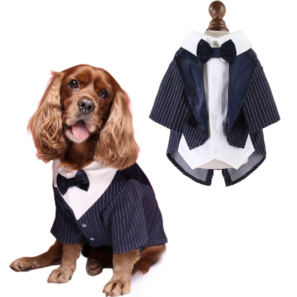 Dog Shirt Pet Tuxedo Clothes for Boys, Groom Dog Formal Outfit for Wedding, Dogs Gentleman Suit with Tie, Puppy Cat Costume
Dog Shirt Pet Tuxedo Clothes for Boys, Groom Dog Formal Outfit for Wedding, Dogs Gentleman Suit with Tie, Puppy Cat Costume