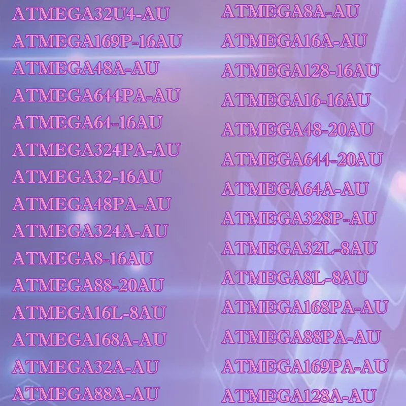 ATMEGA8A-AU ATMEGA 324PA 644 16A 168A 32A 128A 88PA 8 32U4 88 128 48 169PA 169P 48A 32U4 8L 328P 32 64L 644PA Microfibe casing
ATMEGA8A-AU ATMEGA 324PA 644 16A 168A 32A 128A 88PA 8 32U4 88 128 48 169PA 169P 48A 32U4 8L 328P 32 64L 644PA Microfibe casing