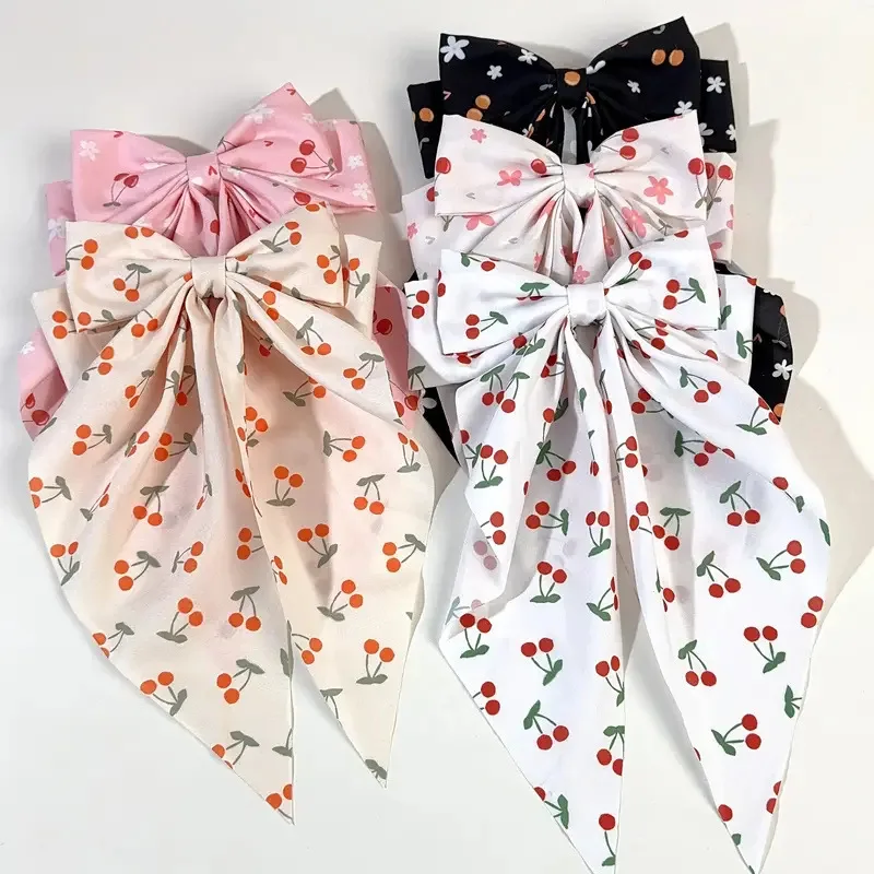 Womens Hair Clip Cute Cherry Print Bow Spring Flower Hair Clip Headwear Holiday Party Hair Accessories Simple Fashion Funny Clip
Womens Hair Clip Cute Cherry Print Bow Spring Flower Hair Clip Headwear Holiday Party Hair Accessories Simple Fashion Funny Clip