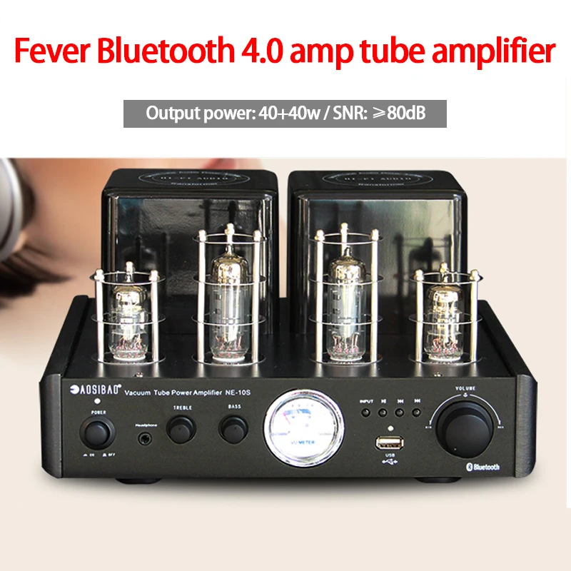 220V 40w*2 Fever HIFI Tube Amplifier Blue-teeth 4.0 NE10S Headphone Amplifier USB Lossless Tube PreAmplifier 1PCS
220V 40w*2 Fever HIFI Tube Amplifier Blue-teeth 4.0 NE10S Headphone Amplifier USB Lossless Tube PreAmplifier 1PCS