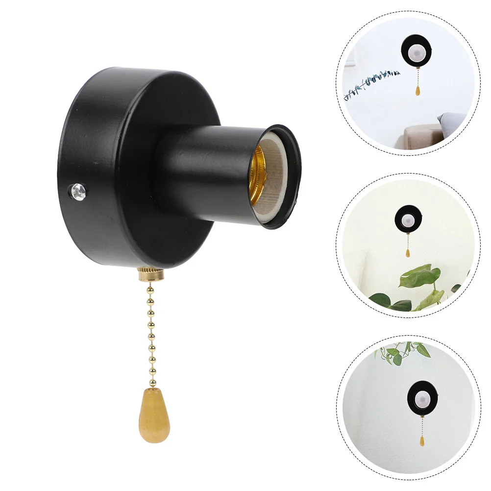 Pull Switch Chain Light Fixture Lamp Parts Accessory Wall Stainless Steel Lampholder with Socket Base
Pull Switch Chain Light Fixture Lamp Parts Accessory Wall Stainless Steel Lampholder with Socket Base