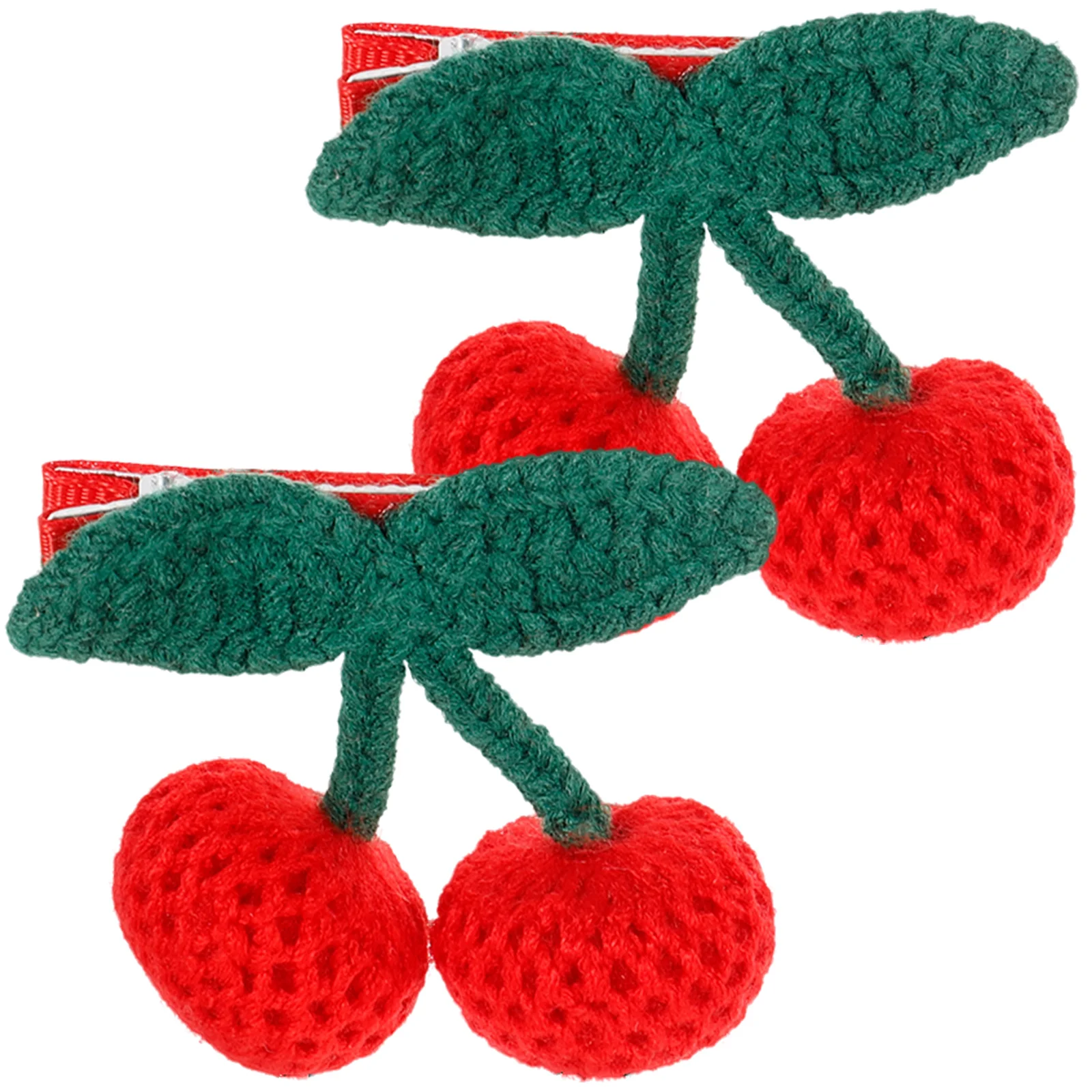 2 pcs Cherry Barrettes Knit Hair Clips Small Girl Accessories Reusable Safe For Party Photo ceremonies birthday performance hair
2 pcs Cherry Barrettes Knit Hair Clips Small Girl Accessories Reusable Safe For Party Photo ceremonies birthday performance hair