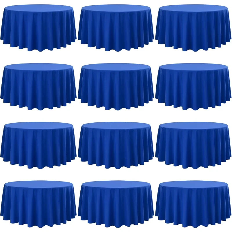 12 Pack Polyester Round Tablecloth 120 Inch Royal Blue Circular Table Cloth, Washable Round Table Cover for Wedding Party K
12 Pack Polyester Round Tablecloth 120 Inch Royal Blue Circular Table Cloth, Washable Round Table Cover for Wedding Party K