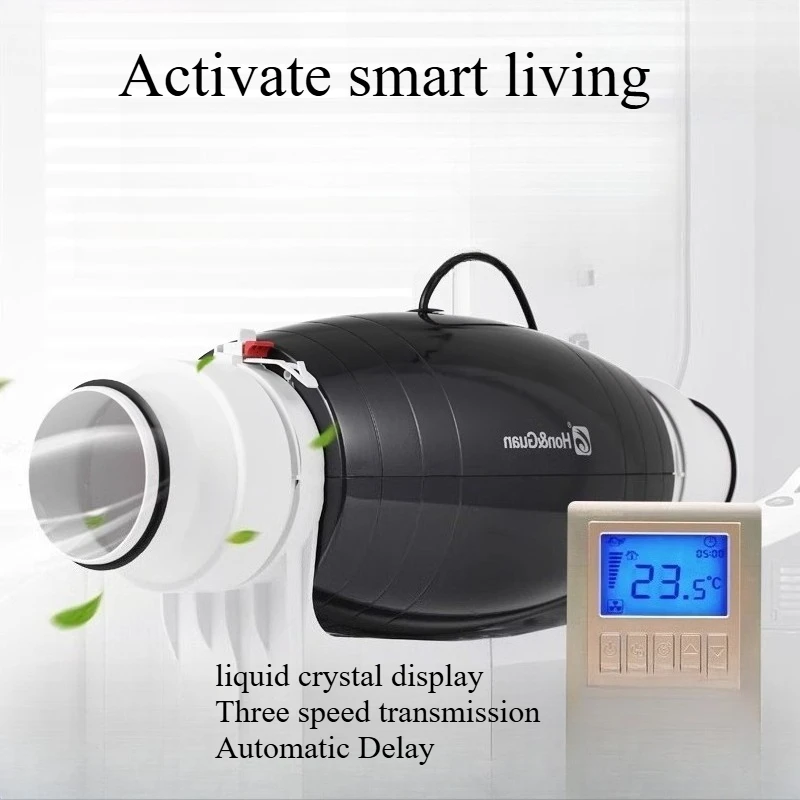 4 Inch 220V Silent Circular Duct Exhaust Fan with LCD Switch - Ventilation for Kitchen, Bathroom, Home, Office
4 Inch 220V Silent Circular Duct Exhaust Fan with LCD Switch - Ventilation for Kitchen, Bathroom, Home, Office
