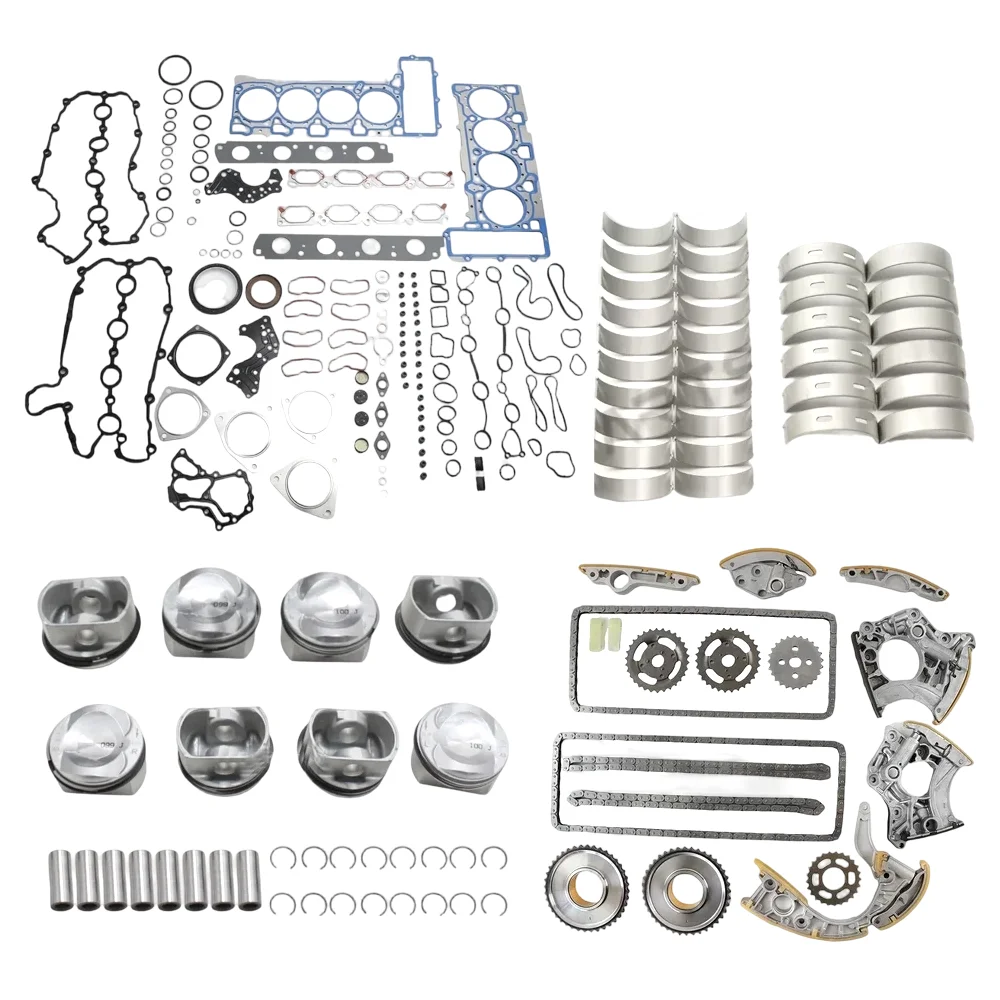 Engine Rebuild Timing Chain Kit Piston Bearing Gasket Set for Touareg S5/A6/A8/Q7 4.2
Engine Rebuild Timing Chain Kit Piston Bearing Gasket Set for Touareg S5/A6/A8/Q7 4.2