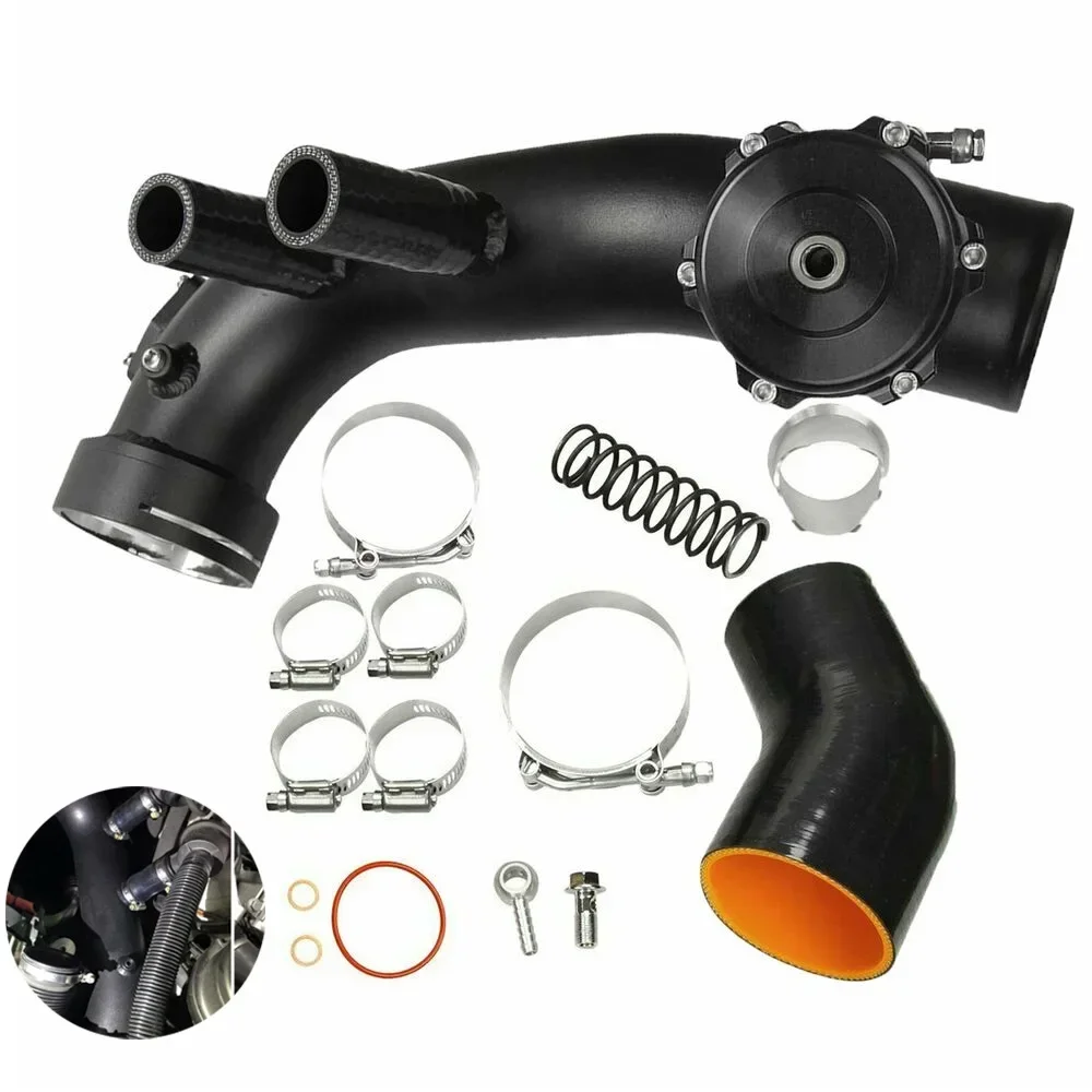 Автомобильный воздухозаборник с турбонаддувом и продувочным клапаном 50 мм для BMW N54 E88 E90 E92 E93 135i 335i, аксессуары 
Автомобильный воздухозаборник с турбонаддувом и продувочным клапаном 50 мм для BMW N54 E88 E90 E92 E93 135i 335i, аксессуары