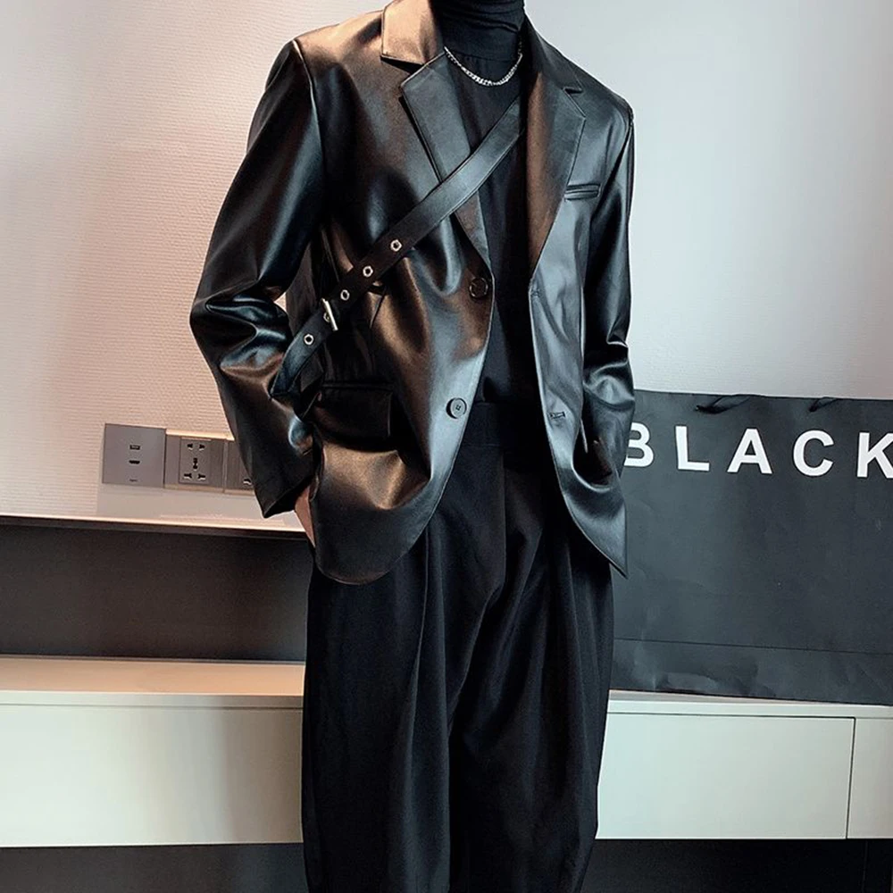 Зимняя мужская однотонная куртка из искусственной кожи с длинными рукавами в американском стиле ретро, модный свободный повседневный нишевый мужской топ High Street
Зимняя мужская однотонная куртка из искусственной кожи с длинными рукавами в американском стиле ретро, модный свободный повседневный нишевый мужской топ High Street