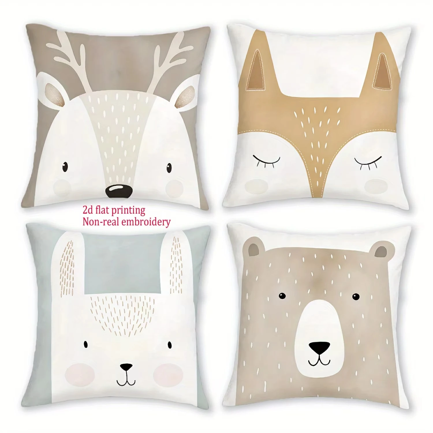 Cute Animal-Patterned Pillowcases with 2d Flat Printing Sofa cushion cover home bedroom room decoration
Cute Animal-Patterned Pillowcases with 2d Flat Printing Sofa cushion cover home bedroom room decoration