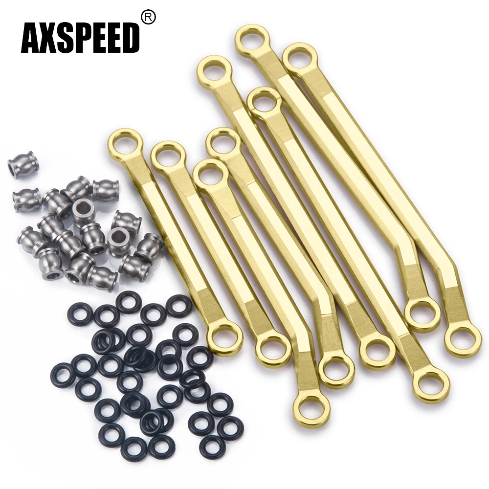 AXSPEED Brass Counterweight High Clearance Chassis Link Rods Set for TRX-4M Bronco Defender 1/18 RC Crawler Car Model
AXSPEED Brass Counterweight High Clearance Chassis Link Rods Set for TRX-4M Bronco Defender 1/18 RC Crawler Car Model