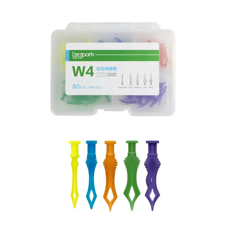 80Pcs Dental Interdental Wedges Diamond Assorted Kit Plastic Matrix Wedge for Composite Restorations Professional Supplies
80Pcs Dental Interdental Wedges Diamond Assorted Kit Plastic Matrix Wedge for Composite Restorations Professional Supplies