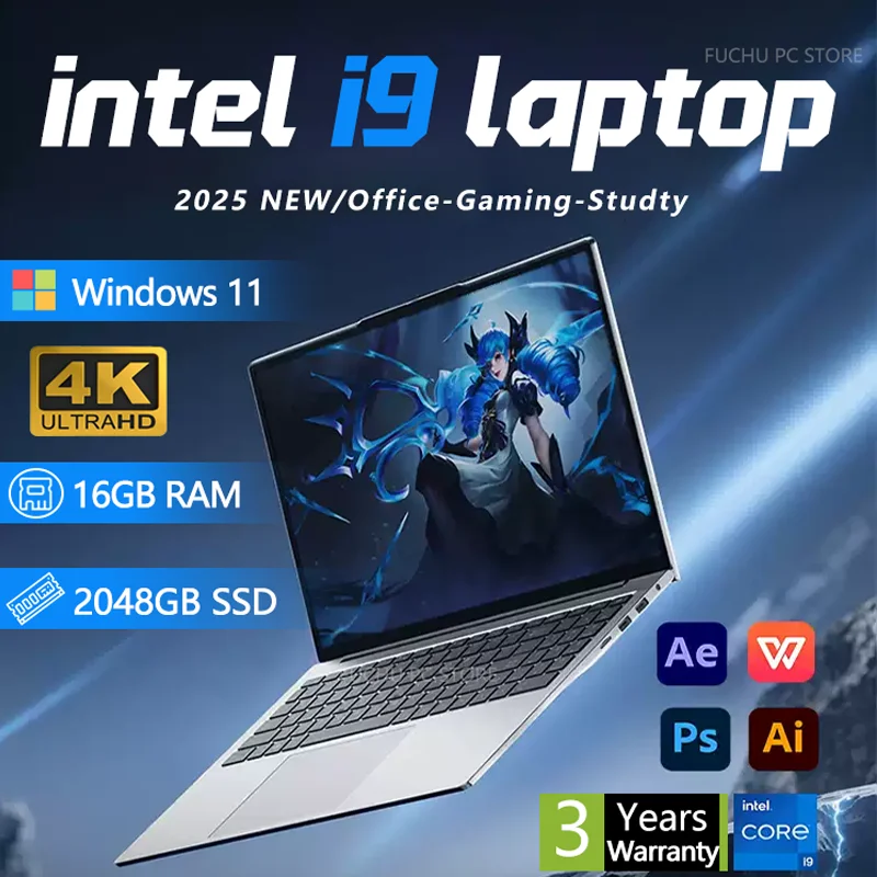 Portable NEW Intel Core i9-8950HK Windows 11 laptop 16GB RAM 2TB SSD laptops 1920*1080 i9-8950hk laptop 14.1-inch Office laptop
Portable NEW Intel Core i9-8950HK Windows 11 laptop 16GB RAM 2TB SSD laptops 1920*1080 i9-8950hk laptop 14.1-inch Office laptop